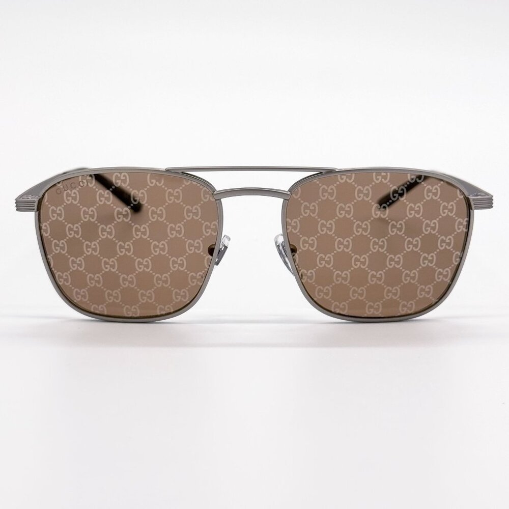 NEW GUCCI SUNGLASSES SILVER UNISEX EYEWEAR GUCCI GG1881S 004 - Picture 1 of 10